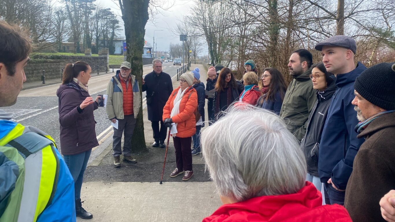 Clodagh on Sligo Road with Group Walking