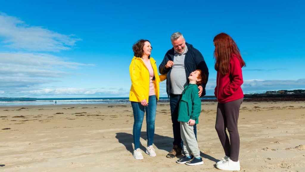Family Fun on Enniscrone Beach