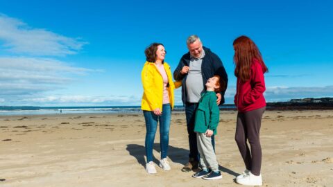 Family Fun on Enniscrone Beach